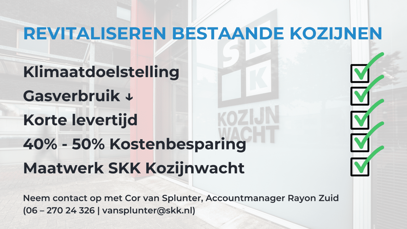Kozijnrevitalisering: in hoog tempo verduurzamen met een laag budget